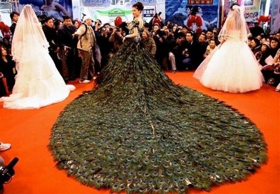 peacock-feather-wedding-dress