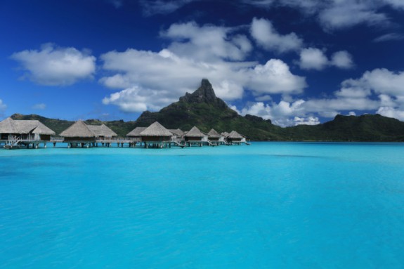 Wedding Ceremony Under the Turquoise Waters of the Lagoon of Bora Bora